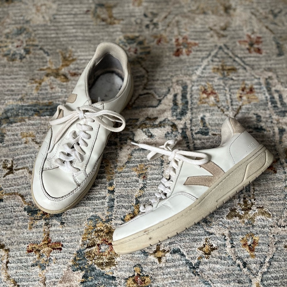 Sneakers Veja V-12 White Leather Size 8 - read description - Picture 2 of 7